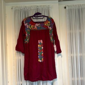 J marie embroidered dress